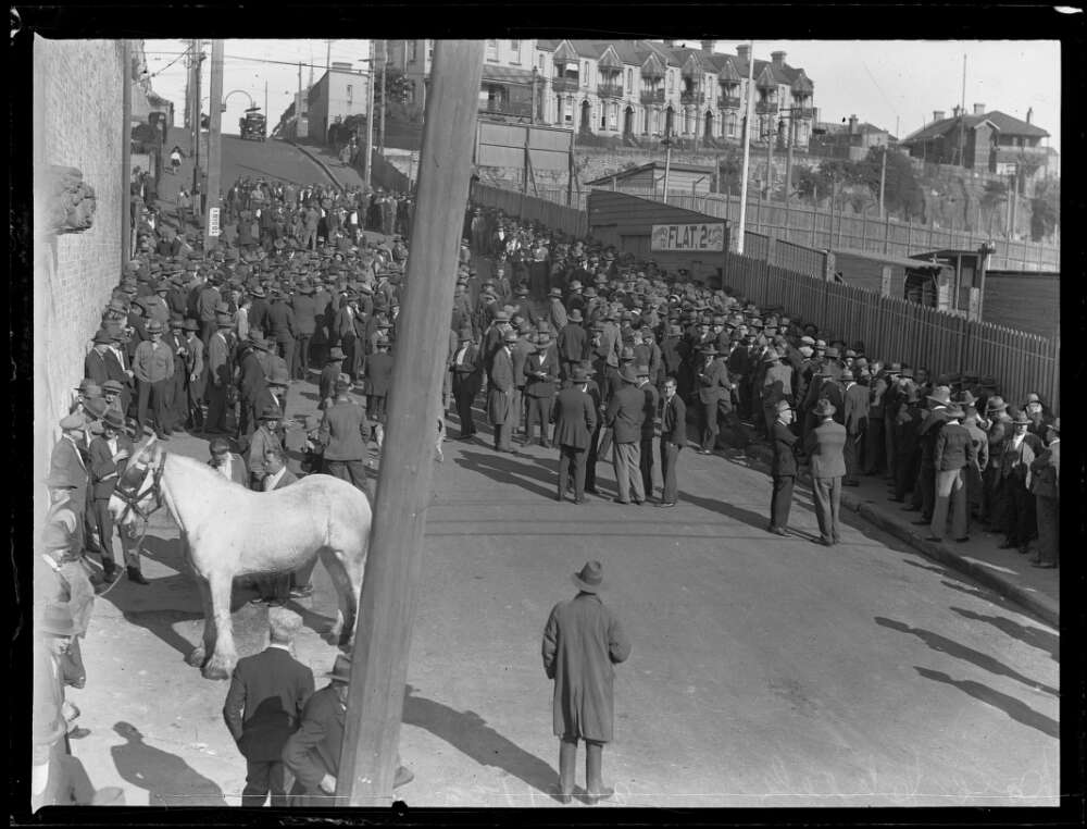3.	Dole queue at Harold Park, Sydney, 26 July 1932 PHOTO: National Library of Australia