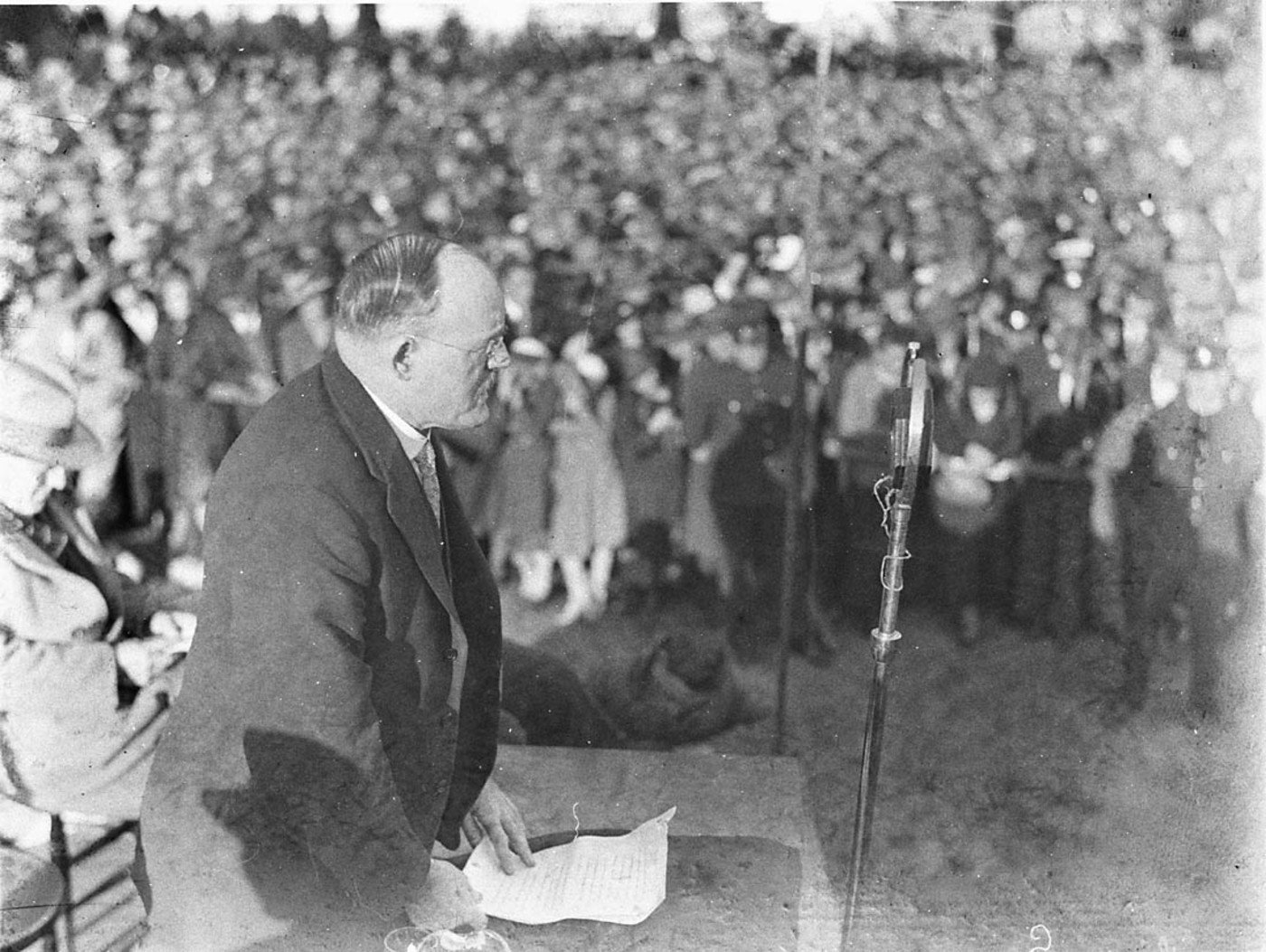 NSW Labor premier Jack Lang speaking in the early 1930s PHOTO: State Library of NSW